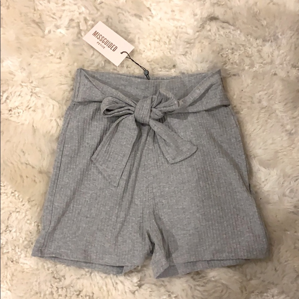 High waisted shorts.